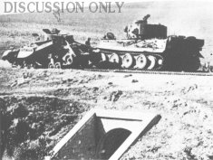 Thumbnail image: Tiger 231 and a Valentine tank