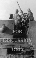 Thumbnail image: Captured M3 halftrack with 37mm AA