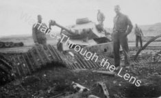 Thumbnail image: Tiger tracks in Hunt's Gap wreckage