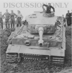 Thumbnail image: Tiger 311 in a ditch onstacle