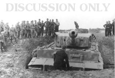 Thumbnail image: Tiger 311 in a ditch