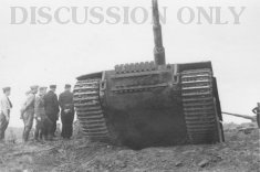 Thumbnail image: Tiger 311 climbs out of a ditch