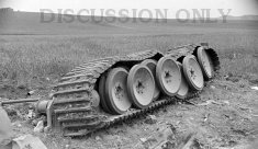 Wrecked wheels of Tiger 843 