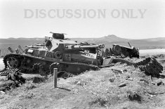 Thumbnail image: Wrecked Panzers and Djebel Munchar