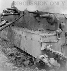 Wreckage of Tiger 142 