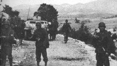 Troops in the Karachoum Gap 