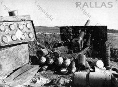 Thumbnail image: Ammunition and gun at Sidi N'sir