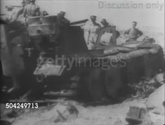Wrecked hull of Tiger 121 