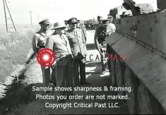 Churchill examines Tiger 121 