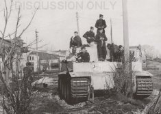 Thumbnail image: Crewmen working on Tiger "832"