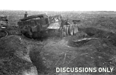 Thumbnail image: Tiger 314 destroyed in a trench