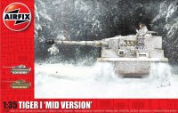 The box-art for the 'Tiger 1 Mid Version' from Airfix