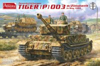 The box-art for the 'Tiger (P) with Zimmerit' from Amusing Hobby
