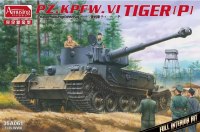 The box-art for the 'Tiger (P) with interior' from Amusing Hobby