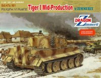 The box-art of the 'Tiger I Mid-Production w/Zimmerit'