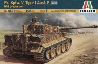 The box-art for the 'Tiger Ausf. E Mid production' from Italeri