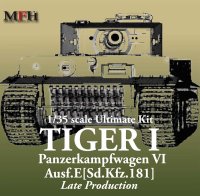 The box-art for the 'Ultimate Kit Tiger I Late Production' from Model Factory Hiro