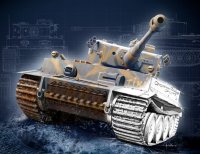 The box-art of the 'Tiger I Ausf.E 75th Anniversary'