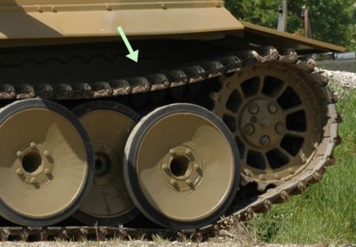Track installed on a real Tiger