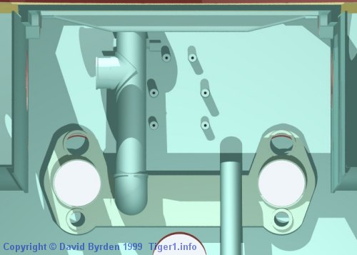 Vertical pipe from air conduit