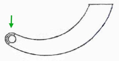 Hatch arm reinforcement