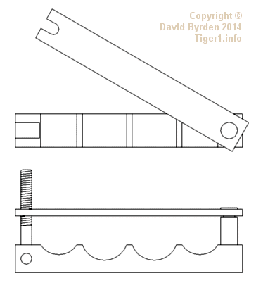 Cleaning rod holder diagram