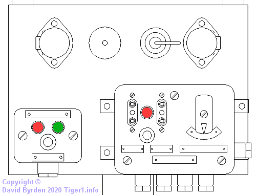 Commander's intercom boxes in Befehlstiger Mid