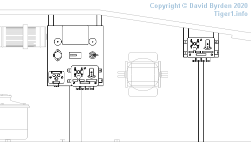 Intercom boxes in Command turret