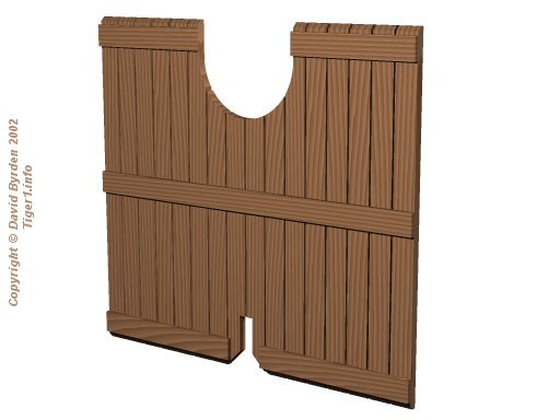 Wooden cover for duct