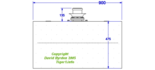 Front elevation of fuel tank Front elevation of fuel tank