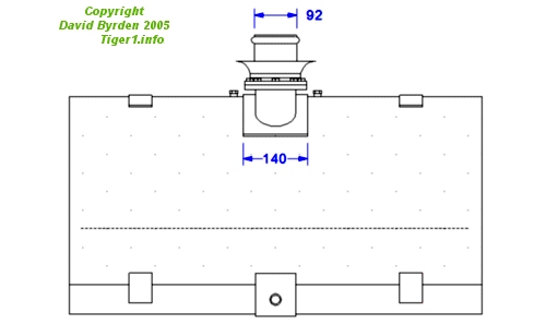 Rear elevation of fuel tank Rear elevation of fuel tank