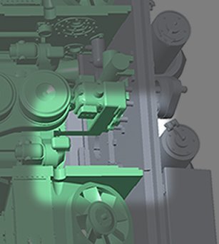 Rye Field Model Tiger engine compartment