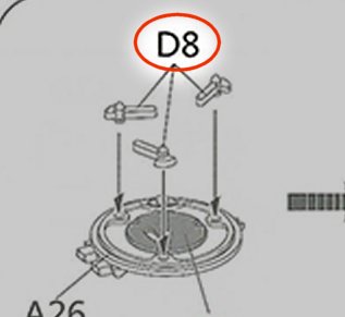 Cupola handles of Rye Field Model 5001