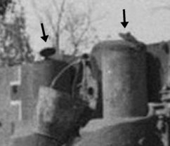 Exhaust valve on an Early Tiger