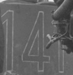 Tactical number on Tiger 141 of s.Pz.Abt. 501