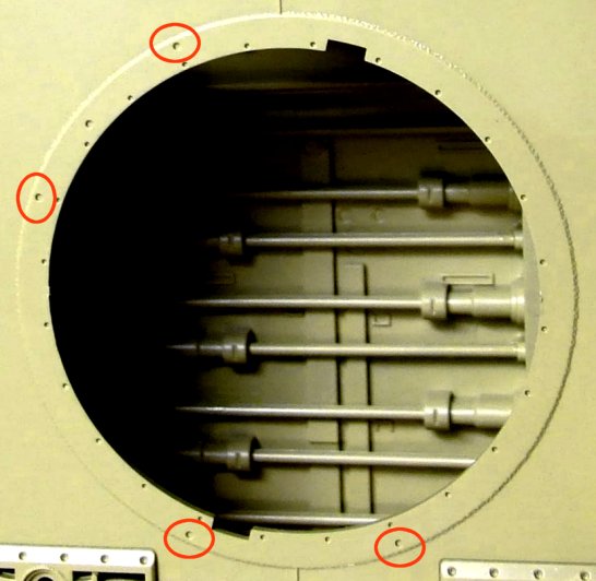 Holes in the turret seating ring of the Rye Field Tiger