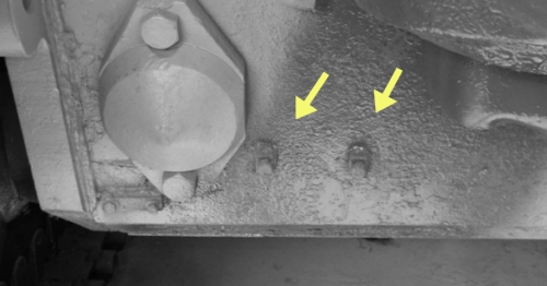 Lower antenna tube mounts