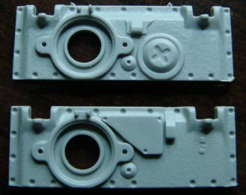 Rear engine cover plates for Tiger model