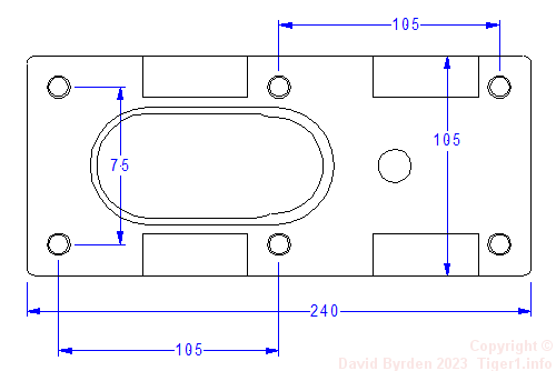 KwK 36 semi-automatic bracket mounting plate