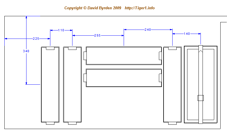 First tray layout