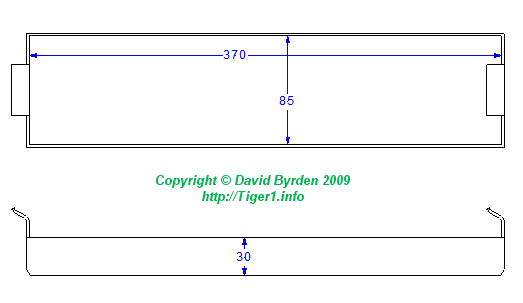 Tray for MG ammunition box