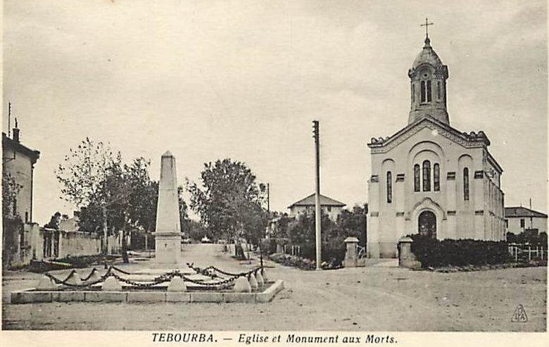 Tebourba's church before WW2