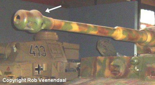 Muzzle brake on Tiger Colmar