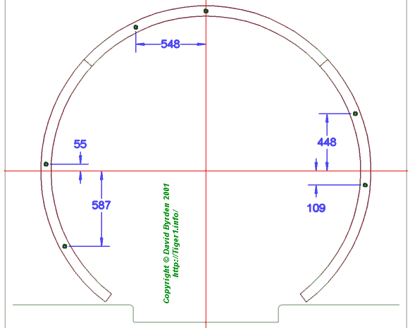 Turret ring guard segment bolts