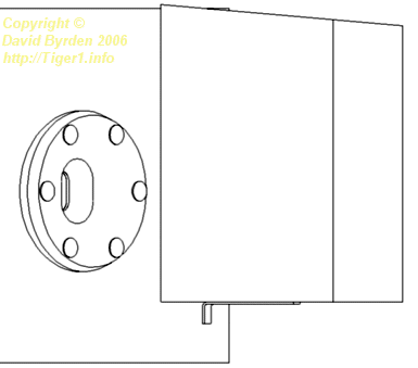 Standard turret bin for Tigers, left side view