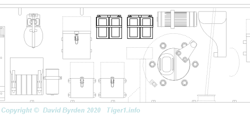 Rear turret second layout with vision blocks