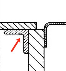 Profile of flange and joint