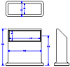 Half of vertical periscope diagrammed
